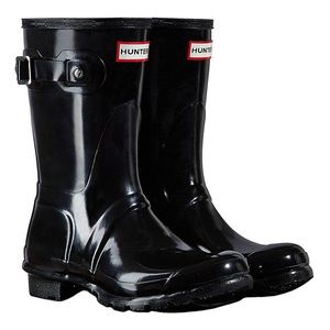 BRAND NEW BLACK GLOSS HUNTER BOOTS SIZE 8